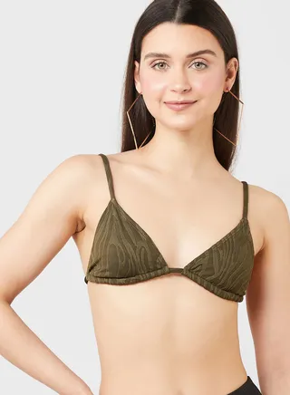 Strappy Triangle Bikini Top 