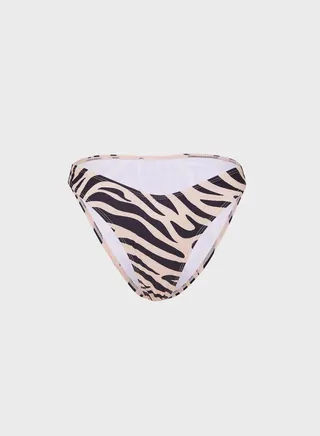 Tiger Print Bikini Bottoms 