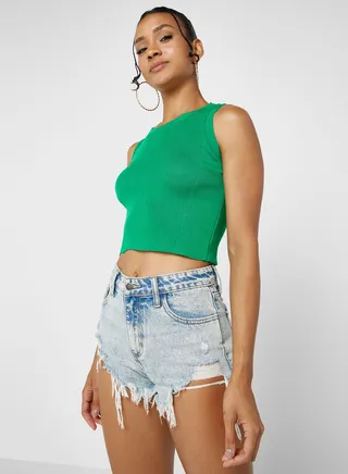 Ribbed Racer Back Vest 
