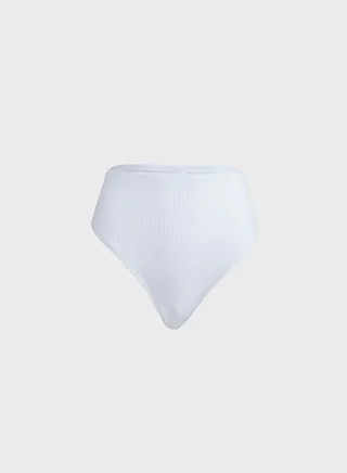 Ribbed High Waist Bikini Brief 