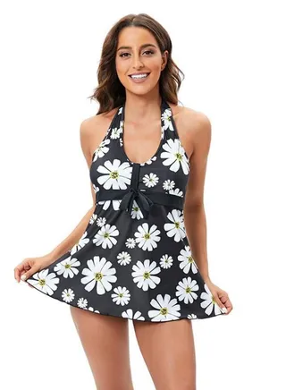 Women's Floral Dew Backed Bikini Swimsuit Set 