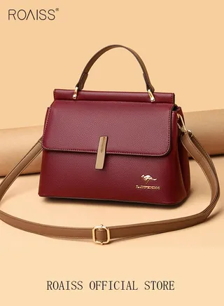 Texture Shoulder Crossbody Bag Fashion Elegant Exquisite Multi-pocket Charm High-Quality Fabric Large Capacity Handbag for Women/Mother/Girl Friend Gift 