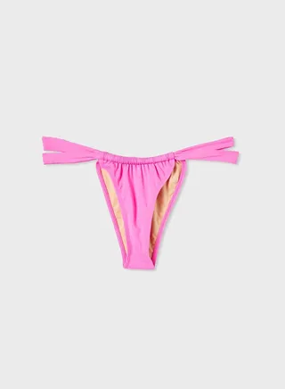 Gathered Brazilian Bikini Bottom 