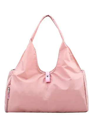 Elegant Metallic Finish Shoulder Bag Pink 