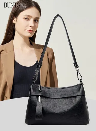 Crossbody Bag For Women Waterproof Wear Resistant Shoulder Bag Large Capacity Faux Leather Cross-body Pack With Adjustable Strap For Ladies 