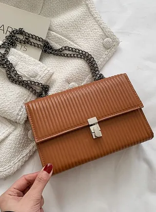 Crossbody Bags for Women Small Handbags PU Leather Shoulder Bag Ladies Purse Evening Bag Quilted Satchels with Chain Strap 