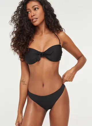 Bare Cut Swim Bottom Black 
