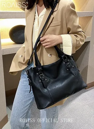Large Crossbody Bags Ladies Shoulder Handbags Purse Set for Women Hobo Totes PU Leather Purses and Handbags Shoulder Bag Vegan Leather Tote 