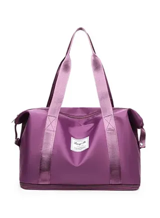 Fashionable One-Shoulder Oxford Large Capacity Messenger Bag Purple 
