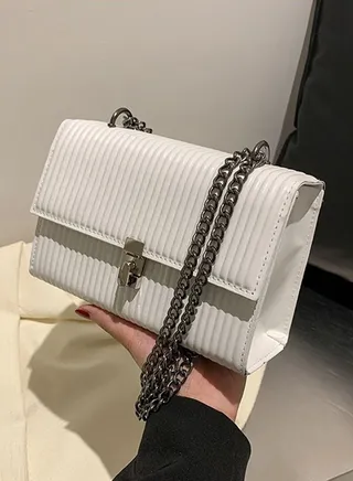Crossbody Bags for Women Small Handbags PU Leather Shoulder Bag Ladies Purse Evening Bag Quilted Satchels with Chain Strap 