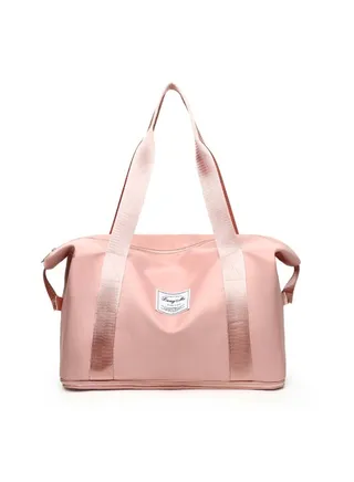 Fashionable Oxford Large-Capacity Shoulder Bag Pink 