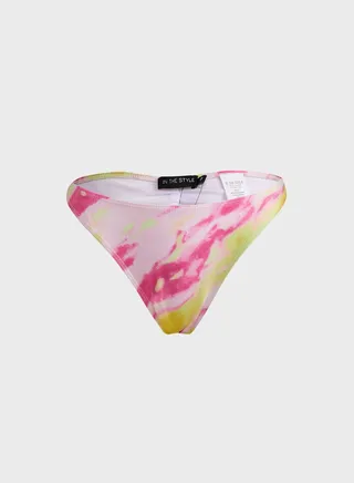 Abstract Tie Side Bikini Bottom 