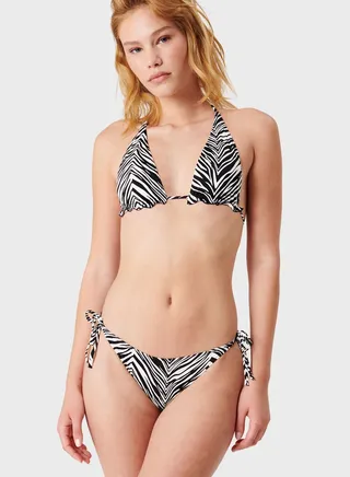 Halter Neck Printed Bottom 