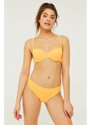 Textured Bare Cut Brief Orange 