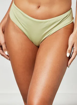 Solid Bikini Bottoms Green 