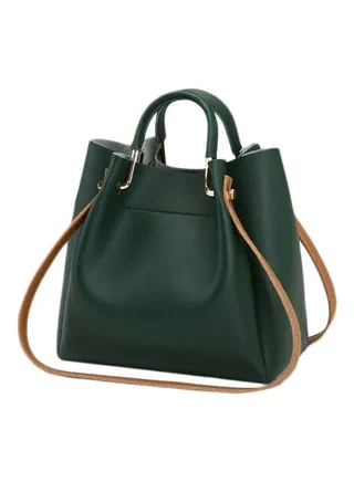 Solid Shoulder Bag Green 