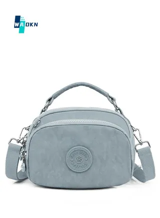 Women's Fashionable Waterproof Crossbody Bag, Daily Commuting Lightweight Nylon Fabric Shoulder Bag Messenger Bag for Ladies, Large Capacity Outdoor Travel Carrying Bag Tote Bag (Blue) 