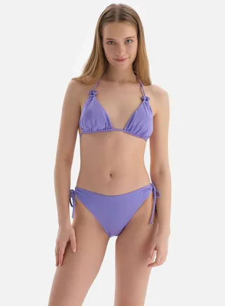 Halter Neck Tie Detail Bikini Top 
