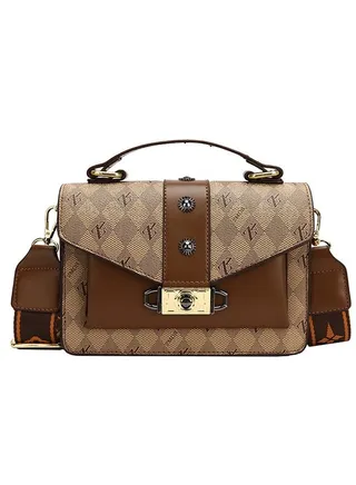 Womens  Woven Shoulder Bag Adjustable Strap Crossbody Bags with Purse  21*15*8CM 