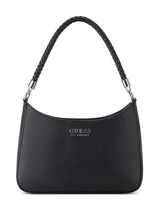 GUESS Curtin Top-Zip Shoulder Bag Black 