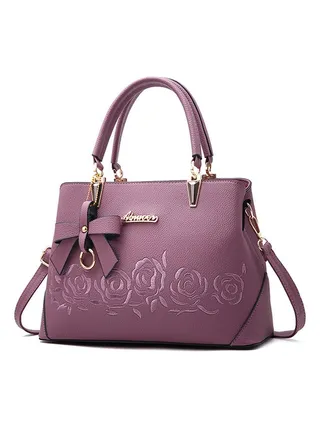 Designer Shoulder Bag Deep Purple 