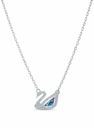 Swarovski Dazzling Swan Blue Necklace for Women 5563464 