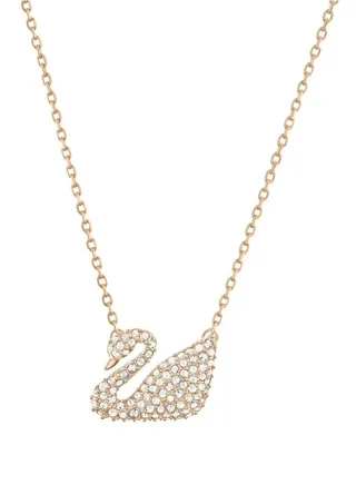 Swarovski Rose Gold Iconic Swan Pendant for Women 5121597 