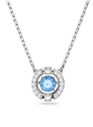 Swarovski Sparkling Dance Blue Necklace for Women 5279425 