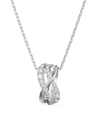 Swarovski Twist Rows Clear Pendant for Women with Rhodium Plated 5563906 