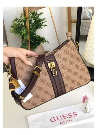 Sestri Logo Womens Elegant Cross-body Bags Brown Print 