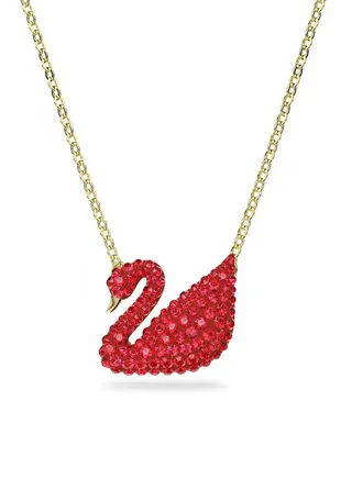 Swarovski Red Iconic Swan Pendant for Women 5465400 