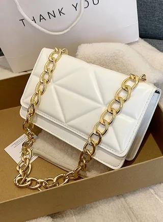 Women's New Rhombus Chain Crossbody Shoulder Bag 