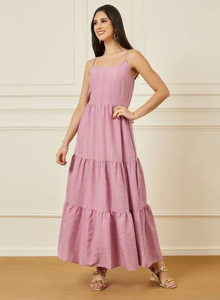 Strappy Tiered Maxi Dress 