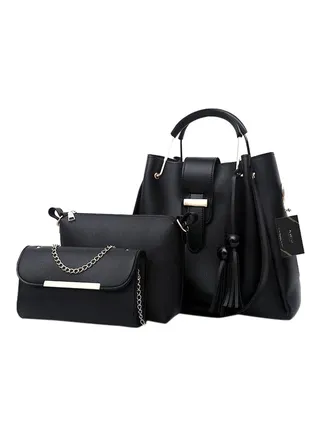 3 Piece Composite Bag Set Black 
