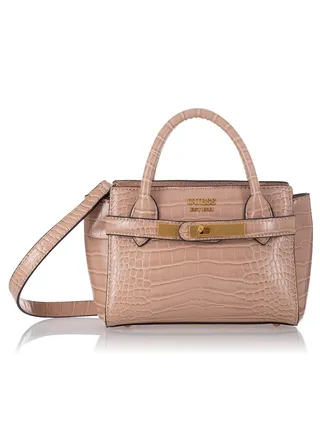 GUESS Enisa Mini Satchel, Camel 