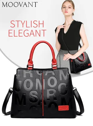 Fashion PU Leather Women's Handbag Luxury Shoulder Bag Large Capacity Detachable And Adjustable Shoulder Strap Crossbody Bag 