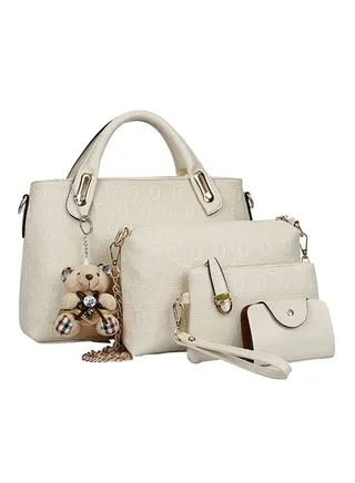 4-Piece Composite Bag Set White 