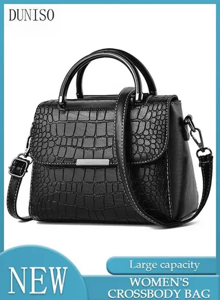 Women's Vintage Handbags Faux Leather Shoulder Bag Ladies Fashion Designer Satchel Crossbody Bag with Adjustable Strap for Ladies 