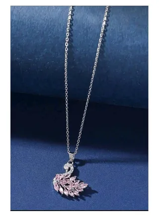 Trendy Stainless Steel Silver Plated Necklace For Women 
