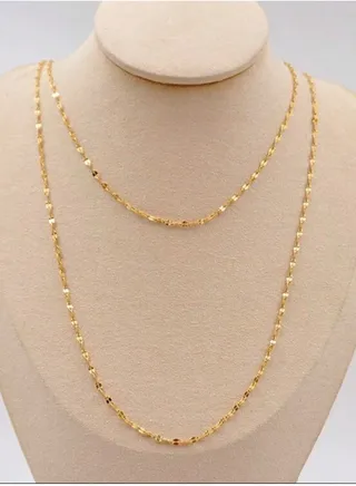 18k Gold Plated Stainless Steel Necklace For Women 