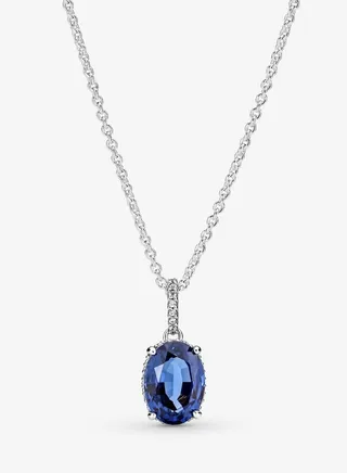 Sparkling Statement Halo Pendant Women's Necklace for Pandora Timeless 390055C01-45 