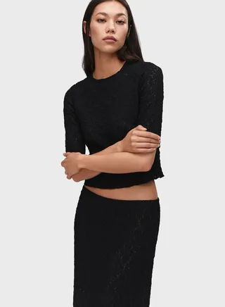 Mesh Crop T-Shirt 