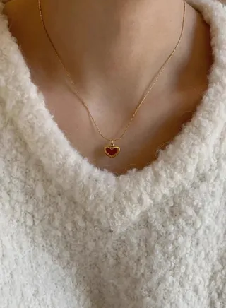 Elegant 18k Gold Plated Stainless Steel Necklace For Women 