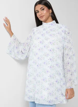 Printed Longline Top