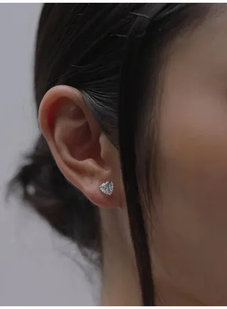 Heart Cut Zircon Stone Earrings 