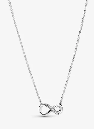 Infinity Collier Pendant Women's Necklace for Pandora Moments 398821C01-50 