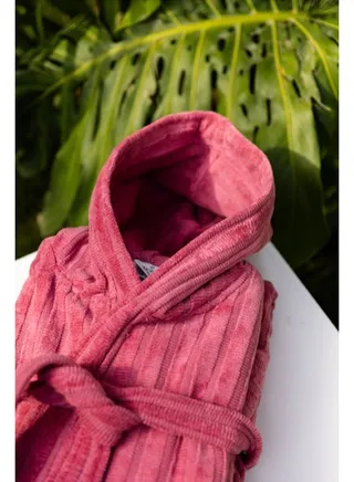 Soft Ribbed Bathrobe 