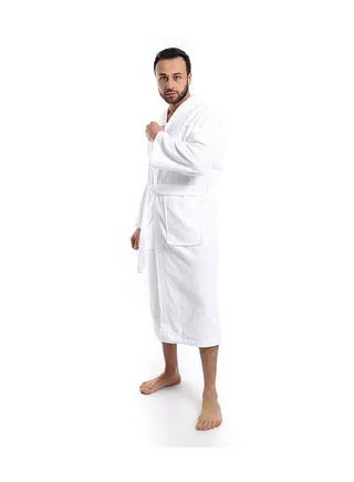 MEHALLA Bath Robe - Basic Hood - Kids White 
