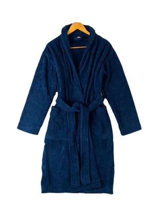 Cotton Bathrobe Dark Blue 3XLNone 