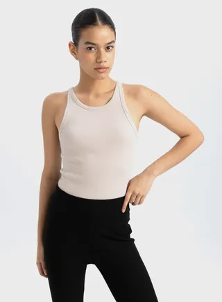 Defactofit Slim Fit Crew Neck Sports Tank Top 